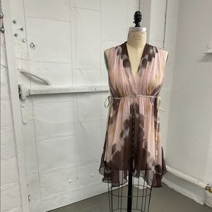 Allsaints tie dye silk dress